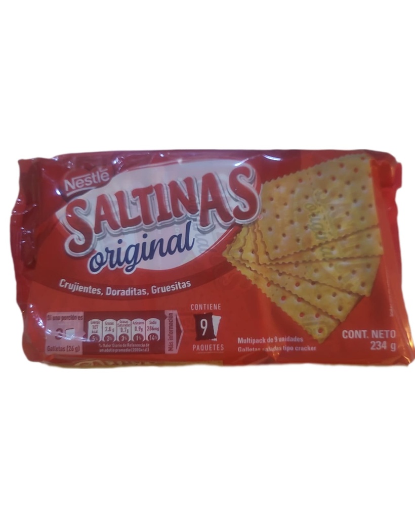 Galletas Saltinas 234g, 9 paquetes